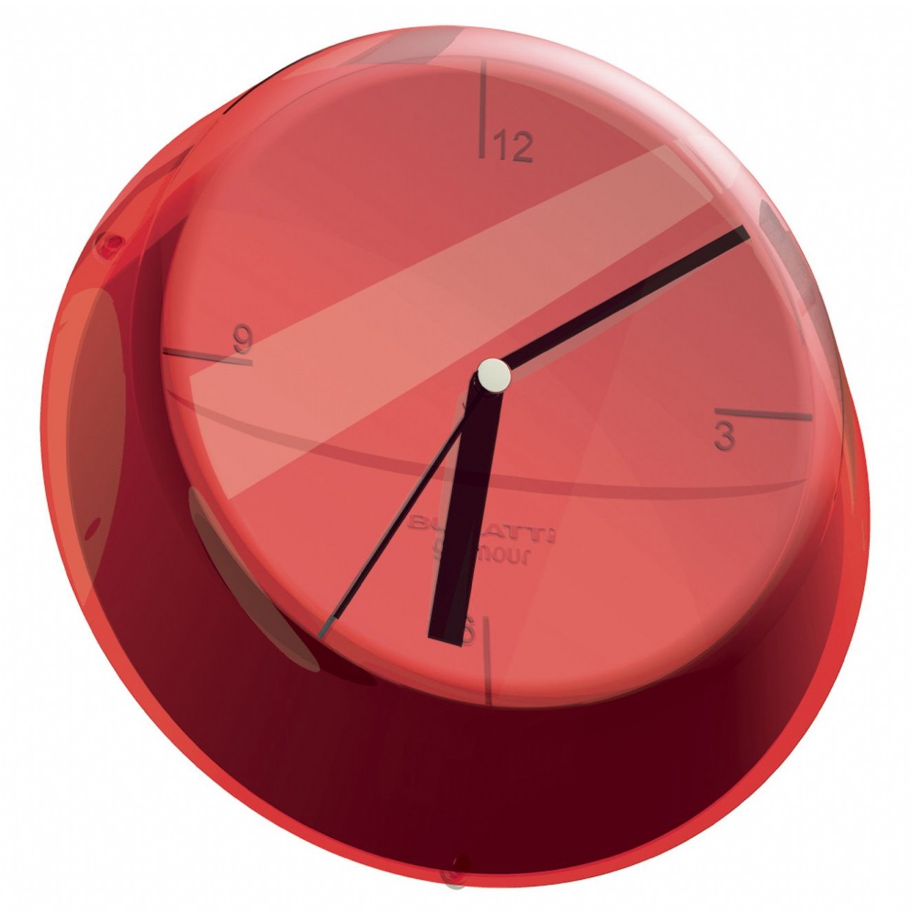 Ceas pentru perete Bugatti Glamour, rosu-848923