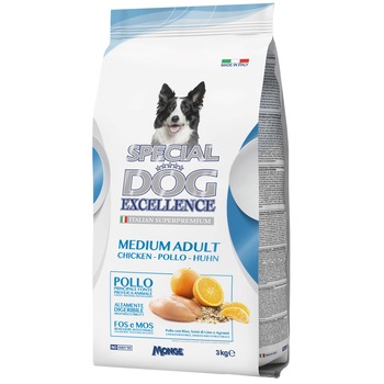 Hrana uscata pentru caini Monge Special Dog Excellence, Medium, 3 Kg Hrana uscata pentru caini Monge Special Dog Excellence, Medium, 3 Kg