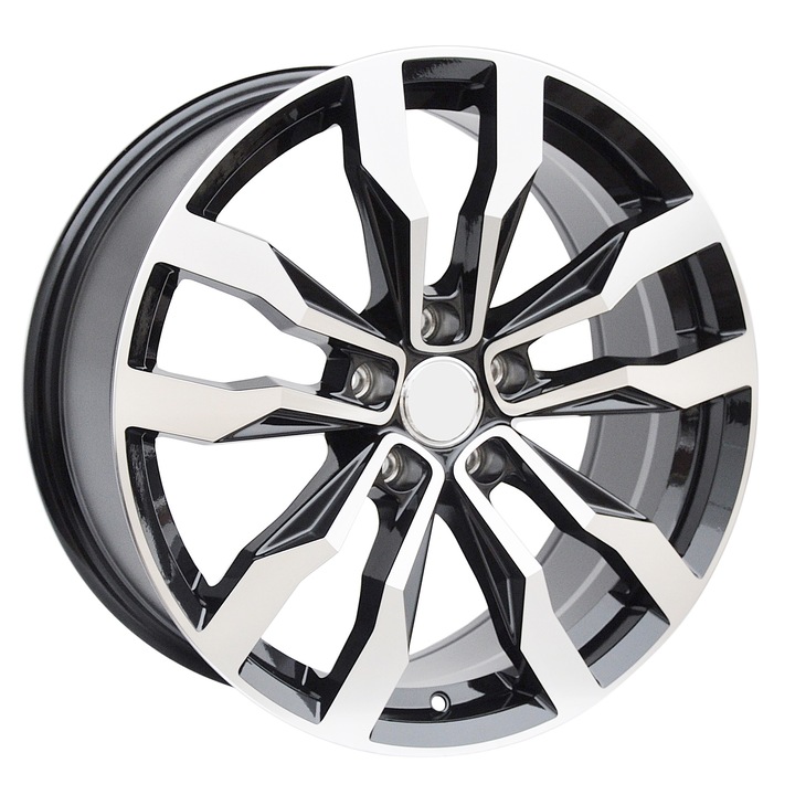 Set 4 jante aliaj PDW 5333 MB, 8.5x20 inch, 5x112, ET38, Argintiu/Negru