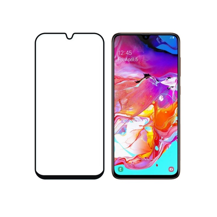 MTB üvegfólia Samsung A70-hez, Full Glue, Full Cover