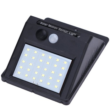 Lampa solara de perete cu senzor de miscare si lumina cu 30 leduri Lampa solara de perete cu senzor de miscare si lumina cu 30 leduri