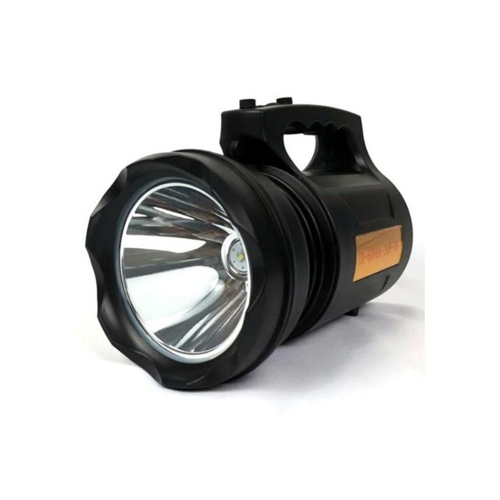 KlaussTech LED фенерче, 30 W, Работна температура -10°C и +45° C, Акумулаторна батерия 6000 mAh, Честота 50 Hz - 60 Hz, Черно