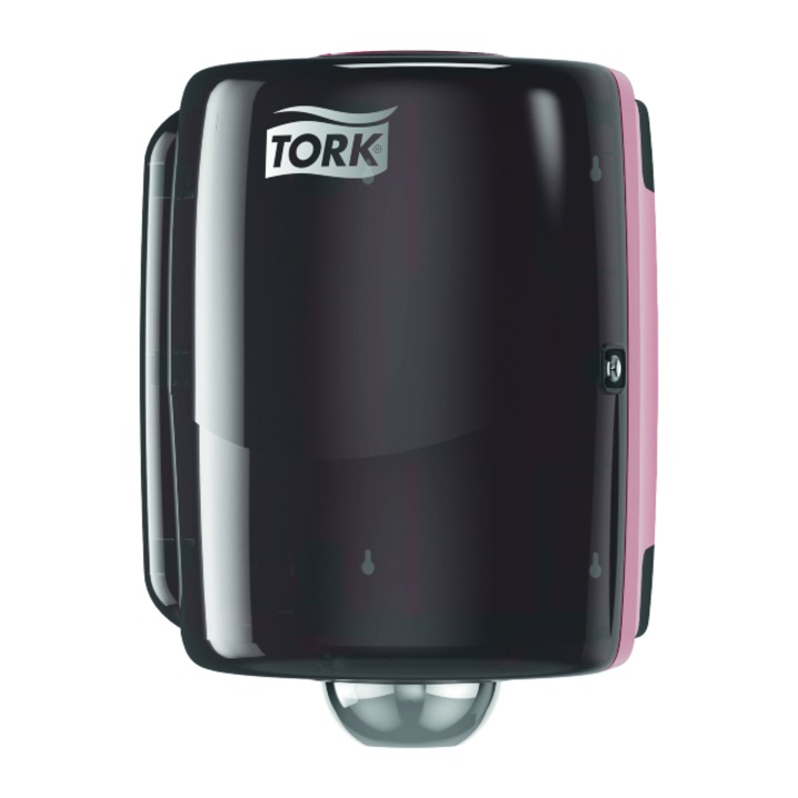 Dozator pentru lavete Tork Centrefeed Maxi 653008, culoare rosu/negru