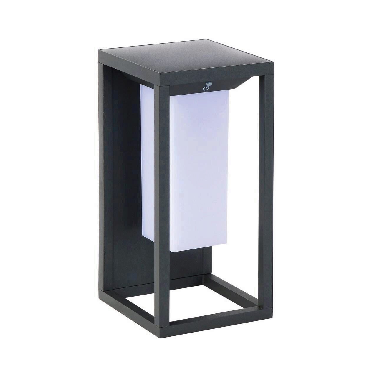 Lampa solara Solaris-1, Aluminiu, 2W, 220 lm, Li-Ion, Lumina neutra, senzor miscare, IP65