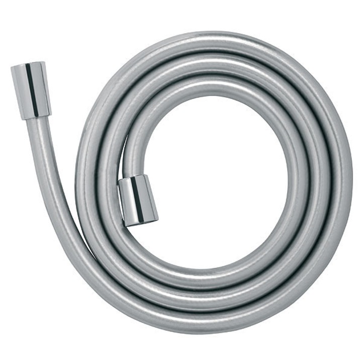 Furtun flexibil dus Ferro, conic, PVC 150 cm, argintiu