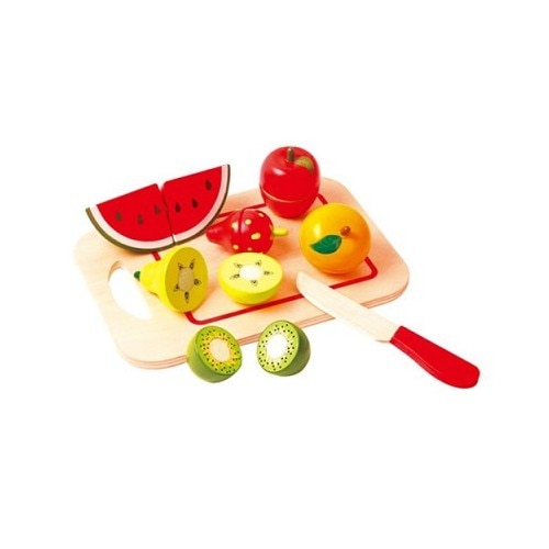 Accesorii bucatarie New Classic Toys Cutting Meal Fruit 8 Pcs
