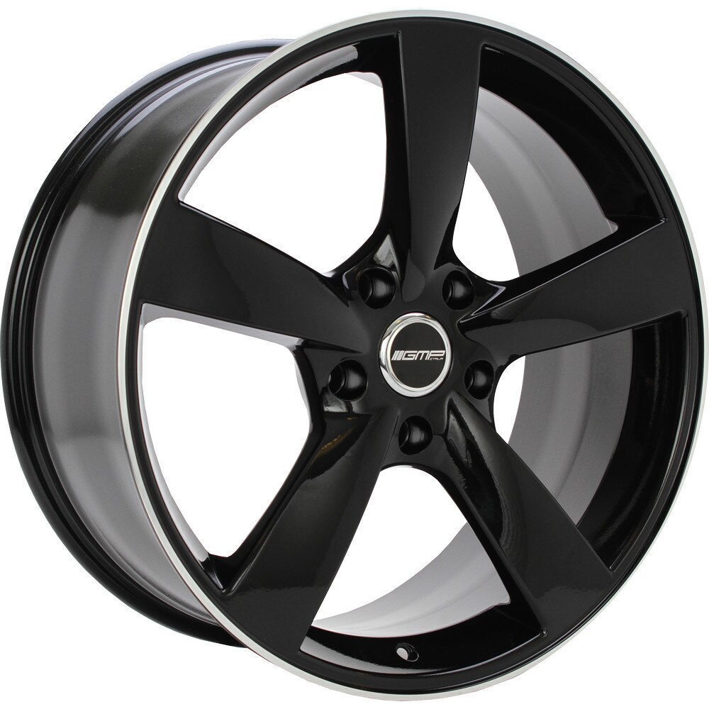 Janta aliaj GMP 43698 Black with polished lip 8.5x19 5112 ET45