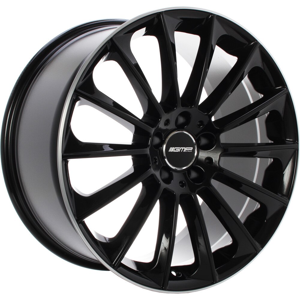 Janta aliaj GMP STELLAR Black with polished lip 9.5x19 5112 ET50