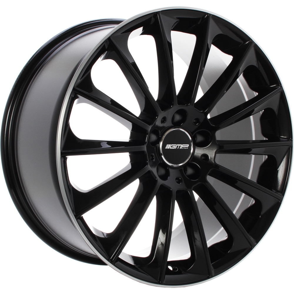 Janta aliaj GMP STELLAR Black with polished lip 11x22 5130 ET55