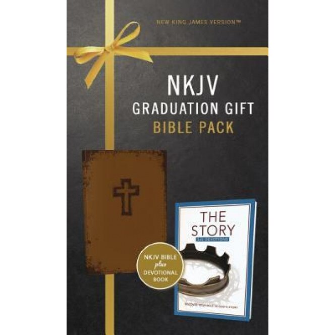 NKJV, Graduation Gift, Bible Pack for Him, Brown, Red Letter Edition, Zondervan (Author)
