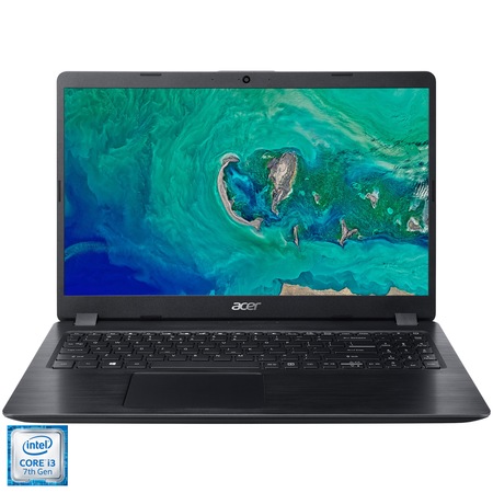 Laptop Acer Aspire 5 A515-52KG-39FM cu procesor Intel® Core™ i3-7020U 2.30 GHz Kaby Lake, 15.6", Full HD, 4GB, 256GB SSD, NVIDIA GeForce MX230 2GB, Linux, Obsidian Black