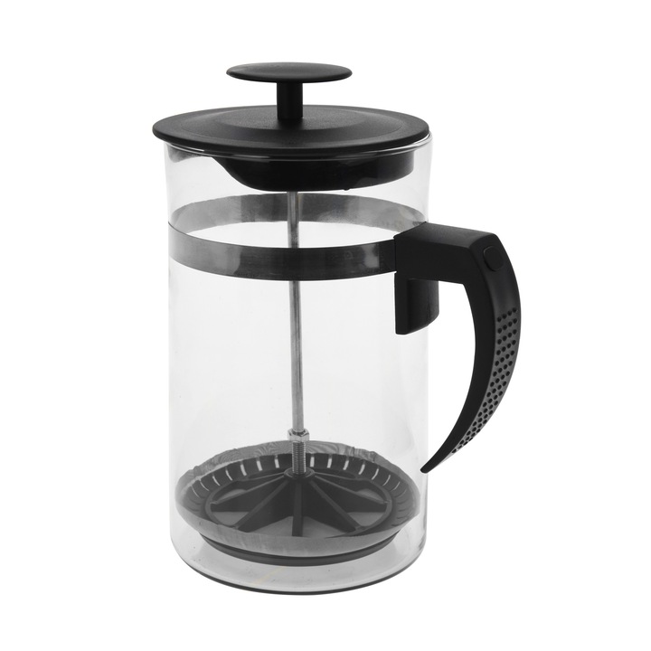 Üveg kávéfőző, fedéllel, 1 literes űrtartalom