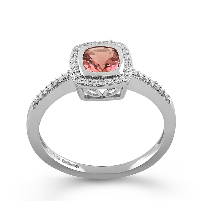 Inel Deruvo Aur 18k Diamante, Turmalina Roz, 52 RCRF00301-PTUDW