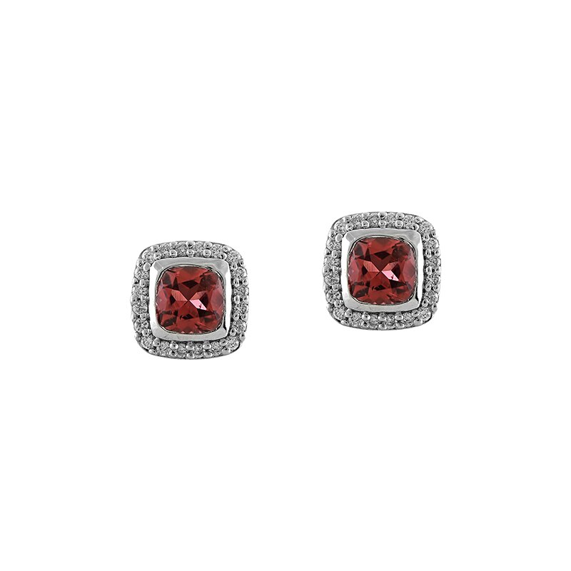 Cercei Deruvo Aur 18k Diamante, Turmaline Roz ECEF00300-PTUDW
