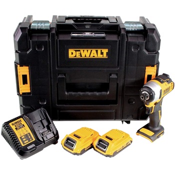 Masina compacta de insurubat cu impact pe acumulator DeWalt DCF809D2, 18 V, 2800 RPM, 3200 PPM + 2 acumulatori + incarcator + agatatoare curea + valiza depozitare TSTAK Masina compacta de insurubat cu impact pe acumulator DeWalt DCF809D2, 18 V, 2800 RPM, 3200 PPM + 2 acumulatori + incarcator + agatatoare curea + valiza depozitare TSTAK