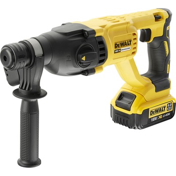 Ciocan rotopercutor pe acumulator SDS-Plus DeWalt DCH133M1, 18 V, 4 Ah, 2.6 J, 1550 RPM, 5680 BPM, acumulator, incarcator, maner lateral, valiza profesionala Ciocan rotopercutor pe acumulator SDS-Plus DeWalt DCH133M1, 18 V, 4 Ah, 2.6 J, 1550 RPM, 5680 BPM, acumulator, incarcator, maner lateral, valiza profesionala