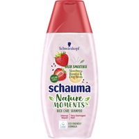 sampon Schauma Nature Moments Intense Repair & Regeneration cu capsuni, banana si seminte de chia pentru par foarte deteriorat, 250 ml, Vegan