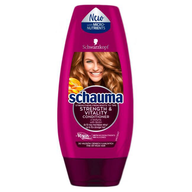 Balsam Schauma Strength & Vitality pentru par subtire si lipsit de putere, 200 ml