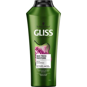 Sampon Gliss Rich Bio-Tech Restore pentru par predispus la deteriorare si fragil, 400ml Sampon Gliss Rich Bio-Tech Restore pentru par predispus la deteriorare si fragil, 400ml