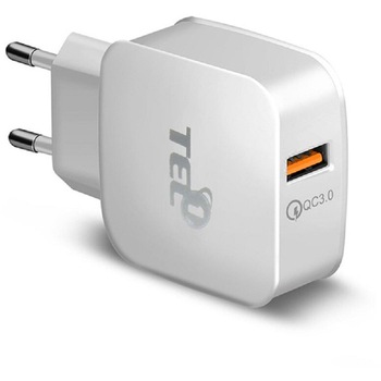 Incarcator retea TEL1 USB Tip C cablu 1m Alb Incarcator retea TEL1 USB Tip C cablu 1m Alb