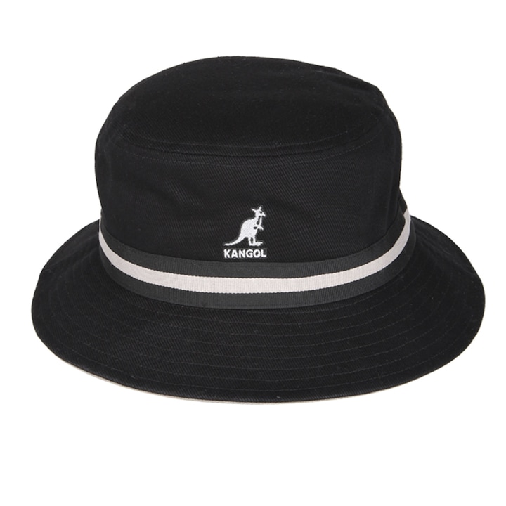 Черна шапка Kangol Stripe Lahinch