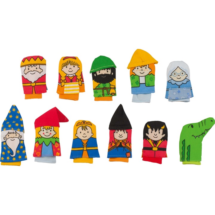 11 darabos ujjbáb készlet, textil