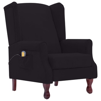 Fotoliu de masaj, vidaXL, textil, 74,5 x 85,5 x 102 cm, Negru Fotoliu de masaj, vidaXL, textil, 74,5 x 85,5 x 102 cm, Negru