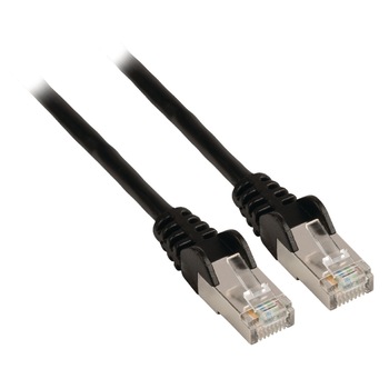 Cablu de retea FTP CAT5e Valueline RJ45 tata - RJ45 tata, de 3,00 m, negru Cablu de retea FTP CAT5e Valueline RJ45 tata - RJ45 tata, de 3,00 m, negru