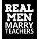 Tricou personalizat Real Men Marry Teachers, negru, XL