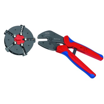 Cleste pentru sertizat conectori izolati/neizolati, 250mm, Knipex 973302 Cleste pentru sertizat conectori izolati/neizolati, 250mm, Knipex 973302