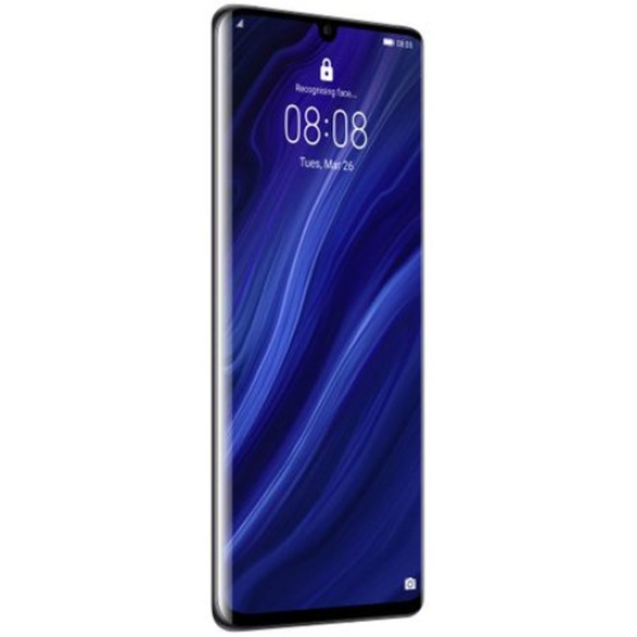 Huawei P30 Pro Mobiltelefon, Single Sim, 8 GB RAM, 128 GB, Fekete