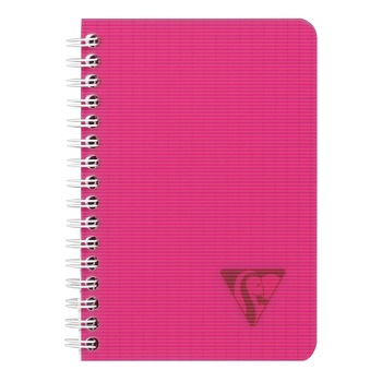 Caiet A5 Lincolor Clairefontaine, cu spirala, 90 file, matematica, roz Caiet A5 Lincolor Clairefontaine, cu spirala, 90 file, matematica, roz