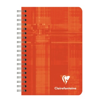 Caiet cu spira Clairefonatine, A6, 90 file, velin, Rosu Caiet cu spira Clairefonatine, A6, 90 file, velin, Rosu