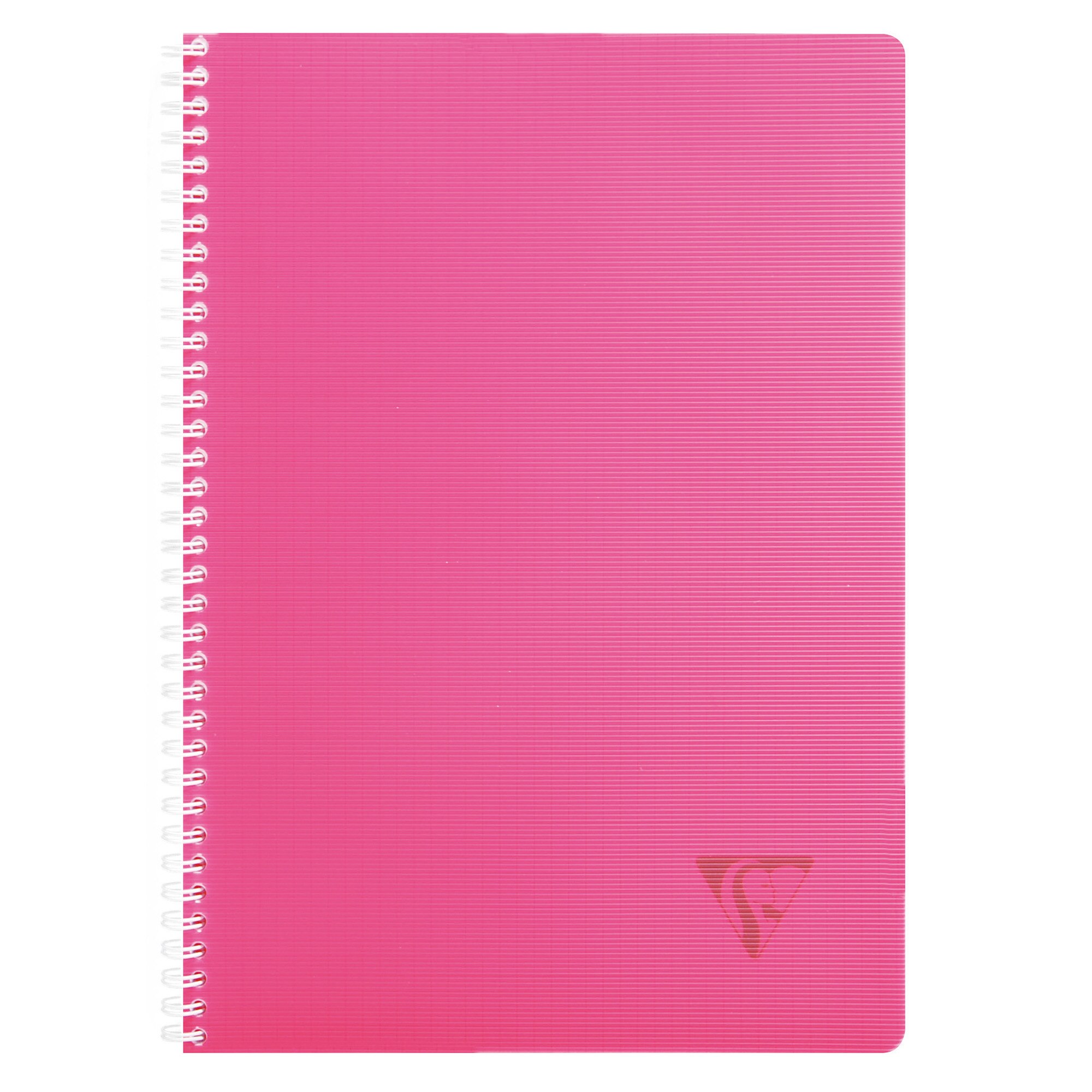 Caiet A4 Clairefontaine Lincolor , cu spirala, 90 file, matematica, Roz