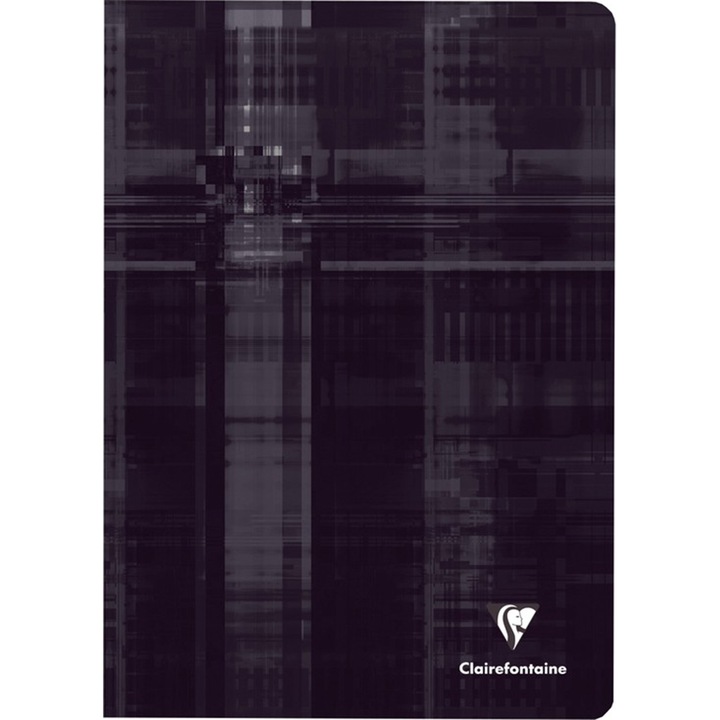 Тетрадка Clairefontaine, Телбот, A4, 48 листа, Математика, Черна