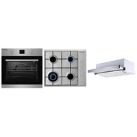set pyramis comfort power sliding cuptor electric 5 functii clasa a plita cu gaz arzator wok gratare emailate finisaj inox si hota telescopica 319mch finisaj inox si metal vopsit imagen 29_0_
0