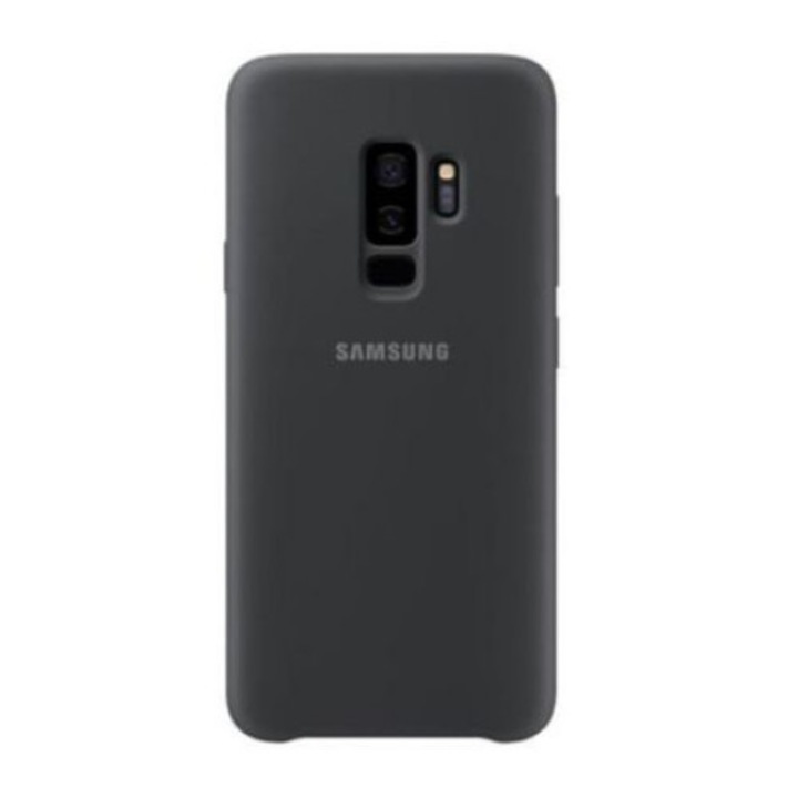 Husa protectie spate silicon soft, pentru Samsung Galaxy S9, bumper ultraslim, Gri, BBL957