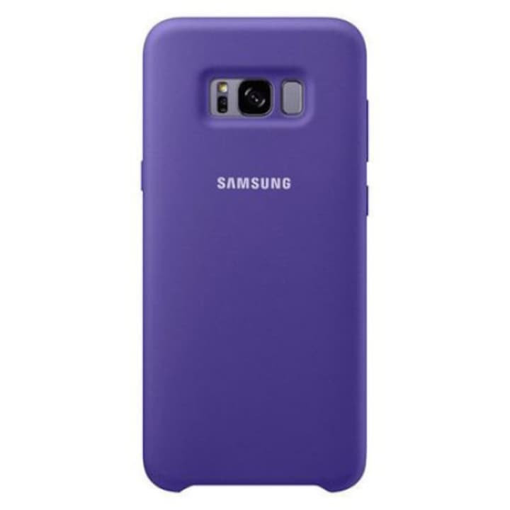 Husa protectie spate silicon soft, pentru Samsung Galaxy S8, bumper ultraslim, Mov, BBL963