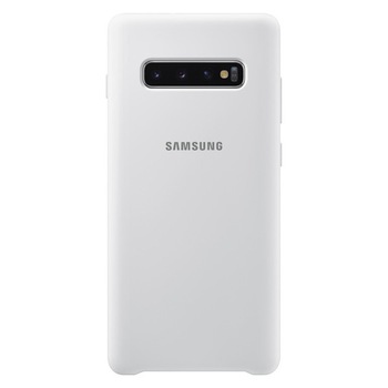 Husa protectie spate silicon soft, pentru Samsung Galaxy S10, bumper ultraslim, Alb, BBL986 Husa protectie spate silicon soft, pentru Samsung Galaxy S10, bumper ultraslim, Alb, BBL986