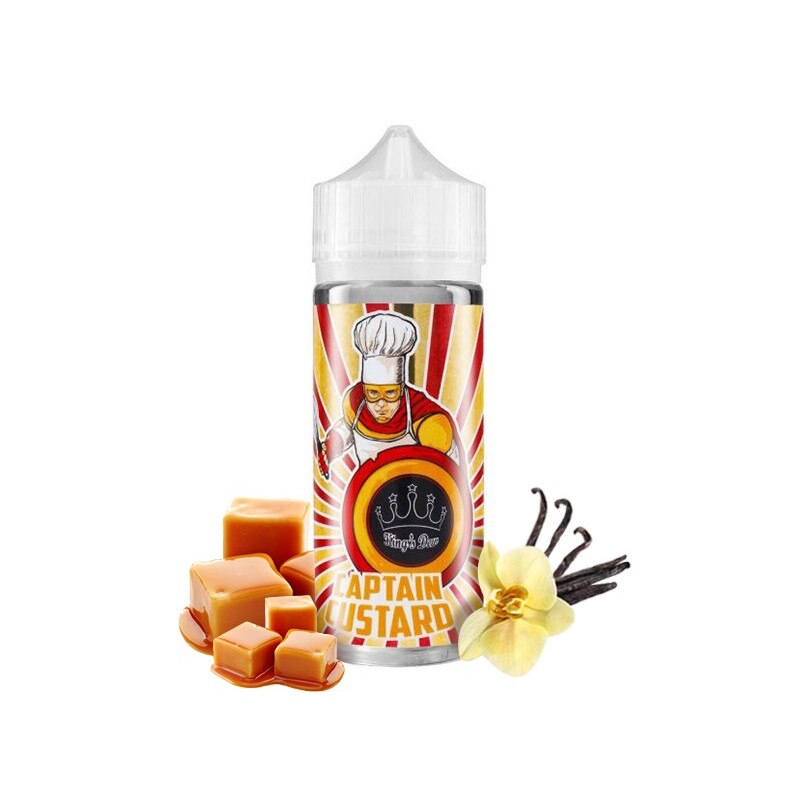 Lichid King’s Dew - Captain Custard ,100ml ,0mg/ml