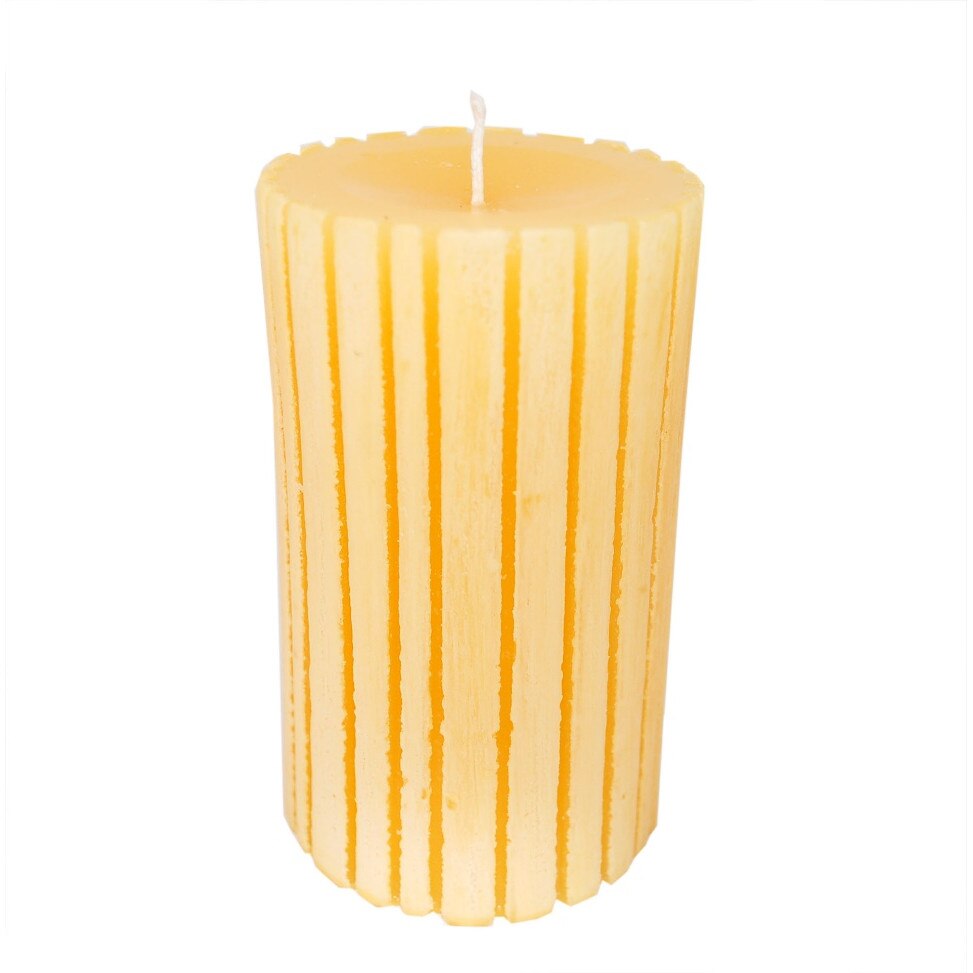 Lumanare rustica, culoare Alb/bej, Brauns-Heitmann