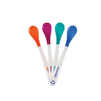 Set 4 lingurite Munchkin cu senzor de temperatura Set 4 lingurite Munchkin cu senzor de temperatura