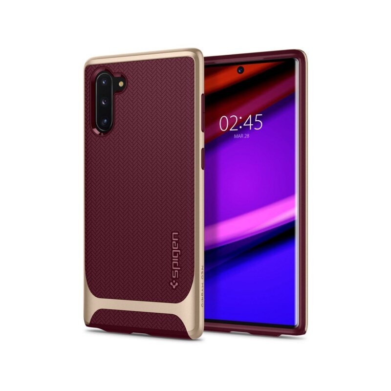 Husa Originala Premium Spigen Samsung Galaxy Note 10 Neo Hybrid Burgundy