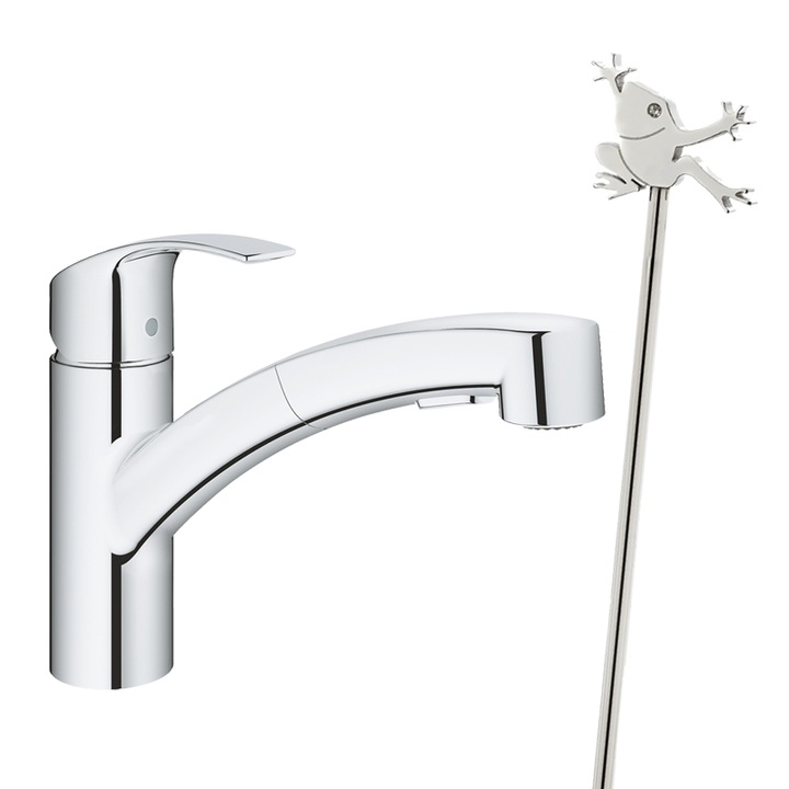 Смесител за кухня с душ, магнетизирана тръба Grohe Eurosmart + Energetix