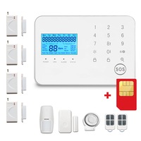 Sistem de alarma wireless GSM Wale® JT99CS, 6 senzori, control aplicatie si SMS, comunicare bi-directionala SOS, inregistrare evenimente, sim pre-pay cadou