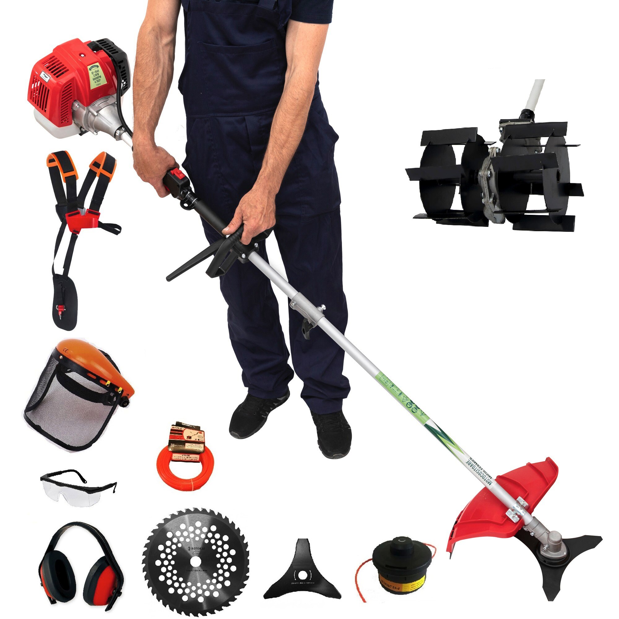 Set Motocoasa pliabila Micul Fermier CGS-430K (G1549) 4.76CP + Prasitoare (26mm)