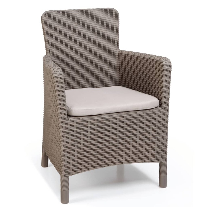 Scaun imitatie rattan Allibert Trenton Bej 63x60x85 cm