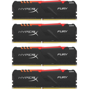 Memorie HyperX Fury RGB 64GB (4x16GB), DDR4, 3200MHz, CL15, 1.35V Memorie HyperX Fury RGB 64GB (4x16GB), DDR4, 3200MHz, CL15, 1.35V