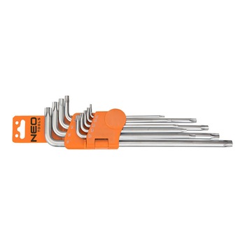 Set 9 chei imbus TS10-TS50, in 5 puncte, Neo 09-520 Set 9 chei imbus TS10-TS50, in 5 puncte, Neo 09-520