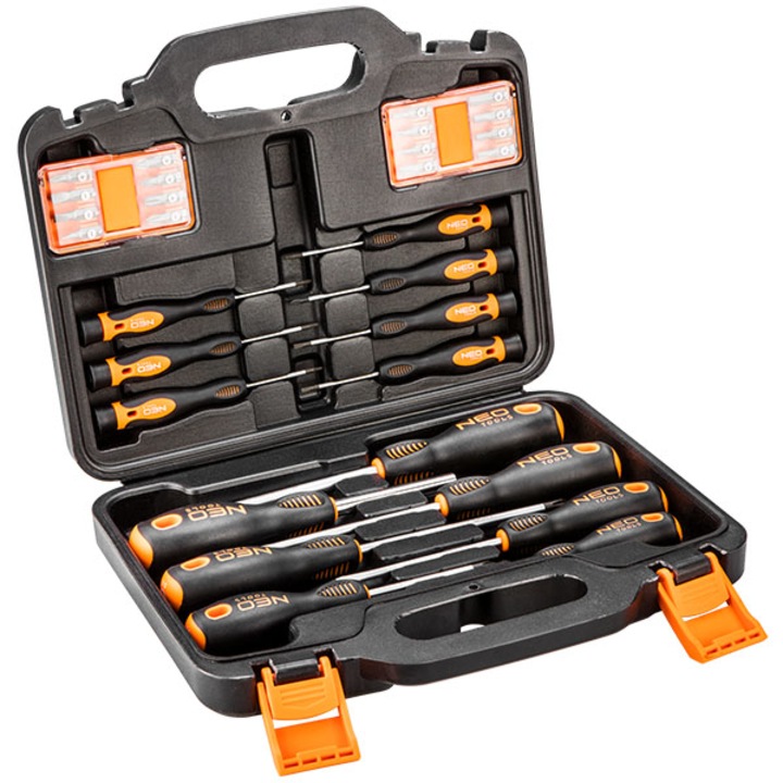 Set surubelnite si biti, Neo Tools, 04-209, 30 piese